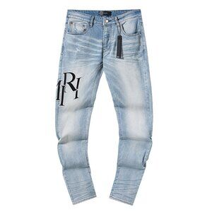 AMIRI Light Blue Distressed Jeans